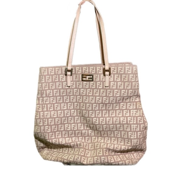 Fendi Zucchino Tan Tote Bag - Picture 1 of 6